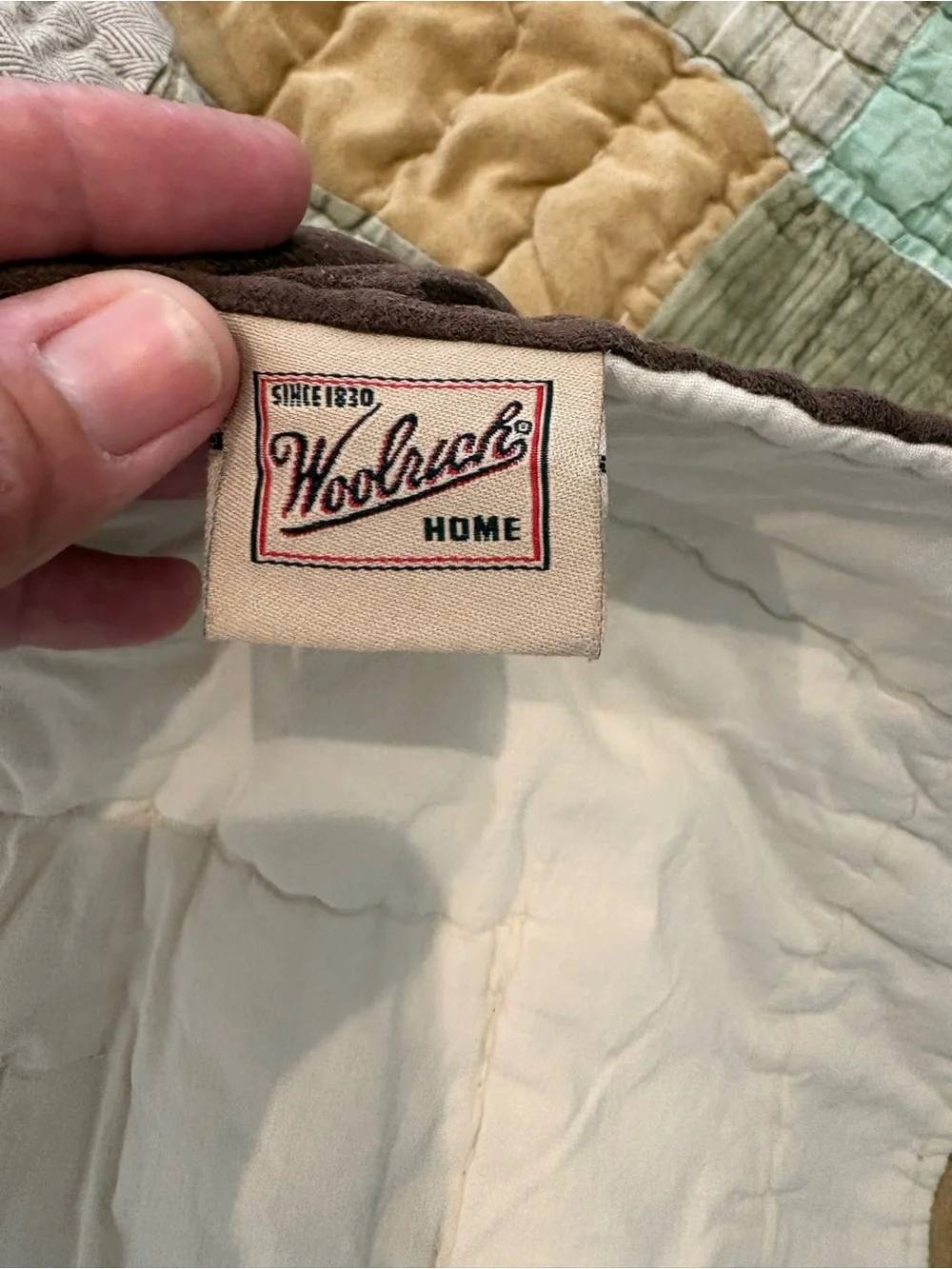 Vintage Woolrich block patchwork twin/double